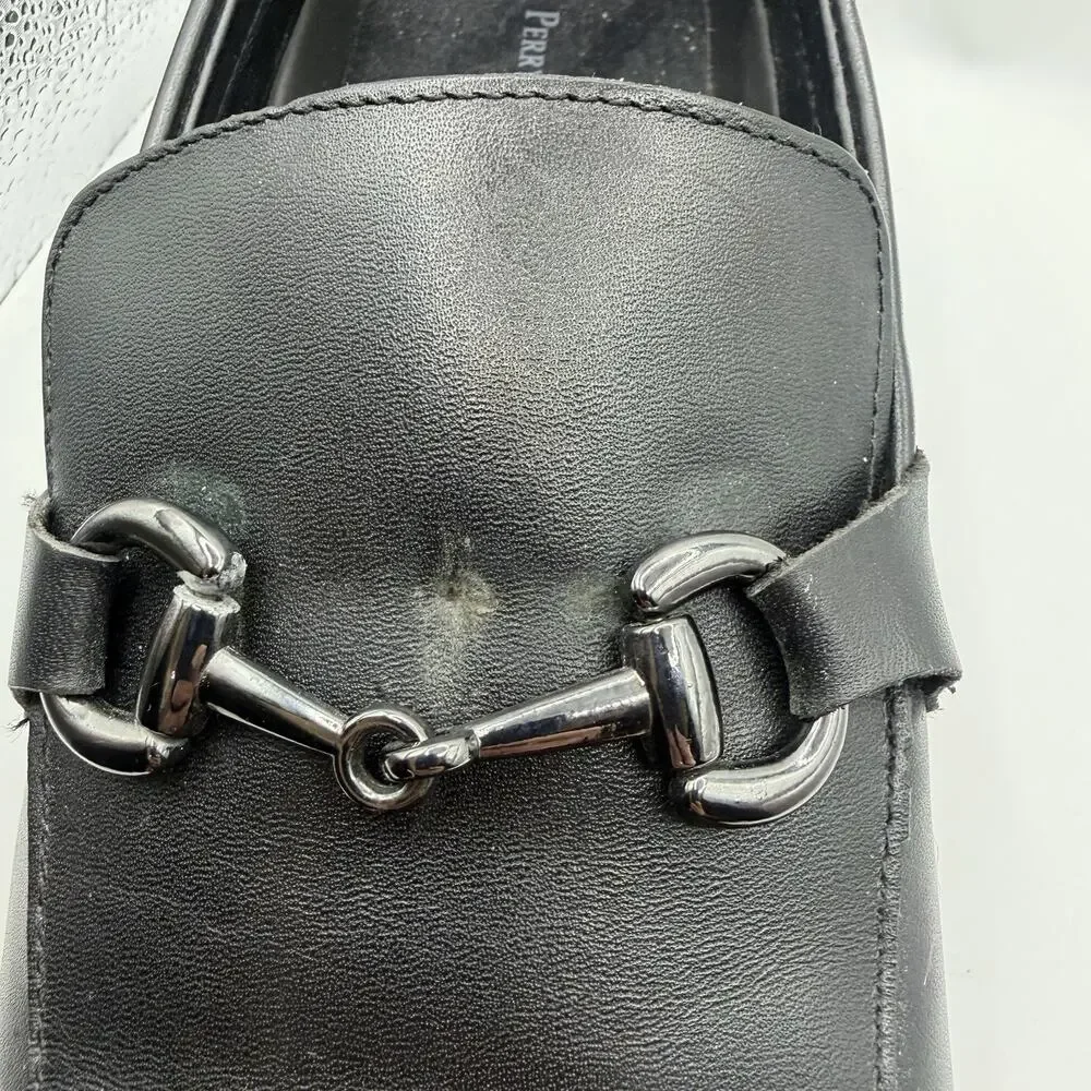 Perry Ellis Portfolio Dagger Men's Loafers Shoes - US 10- Black - Used